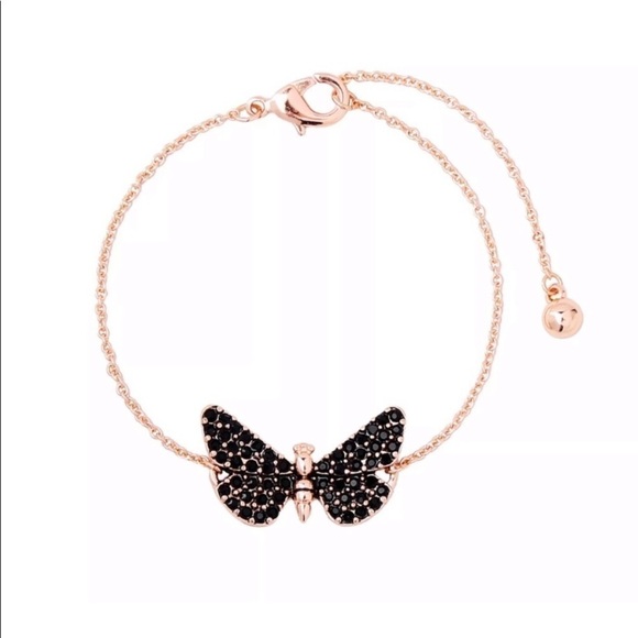 Rose Gold Black Butterfly 🦋 Bracelet - Picture 1 of 8